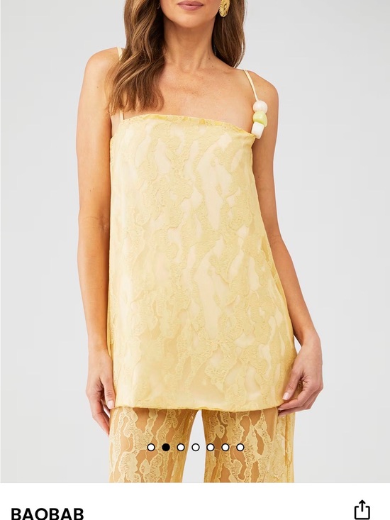 Baobab Collection Tops - BAOBAB Porto Lace Top Yellow Size S